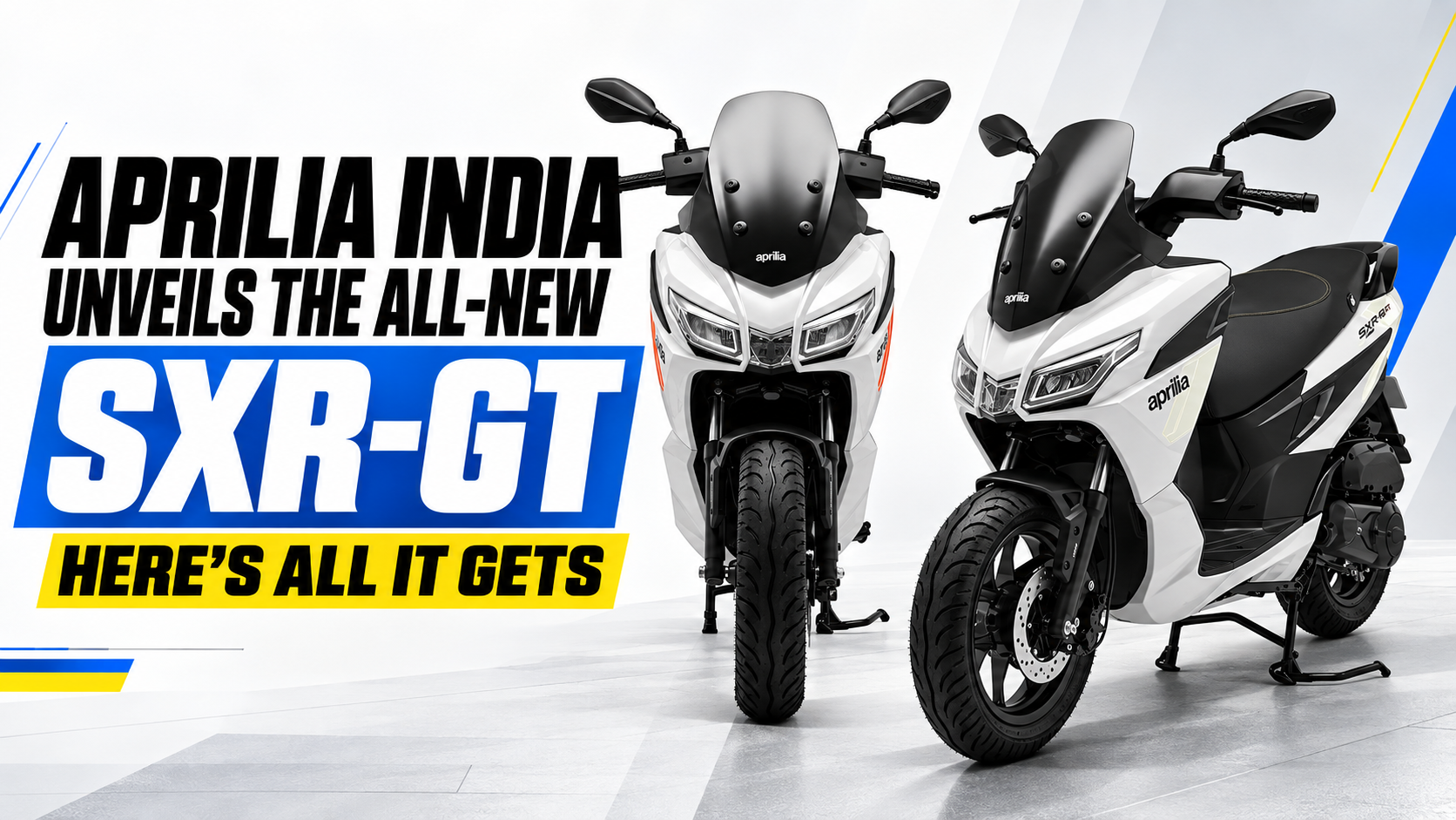 Aprilia India Unveils the All-new SXR-GT: Here's All It Gets! 
